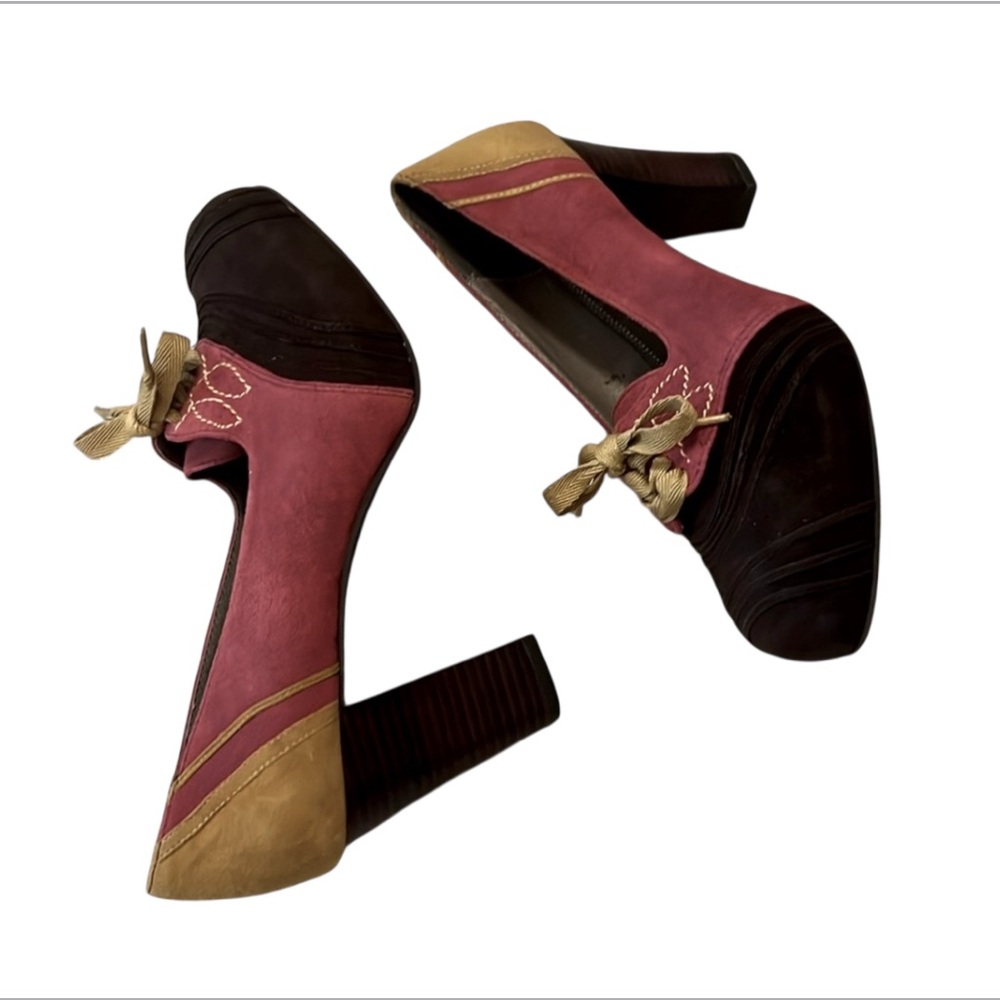 Anthropologie Women’s Pilcro & the Letterpress Suede Platform Pump Heels NEW 7.5
